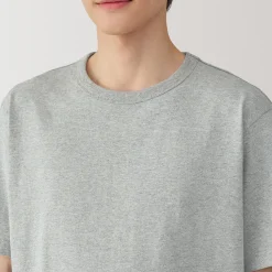 Muji Camiseta de jersey grueso para hombre