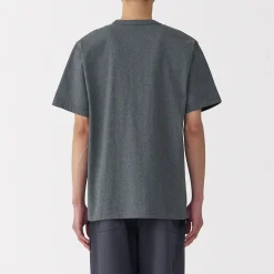Muji Camiseta de jersey grueso para hombre