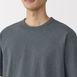 Muji Camiseta de jersey grueso para hombre