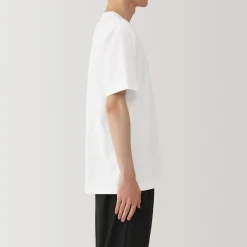 Muji Camiseta de jersey grueso para hombre