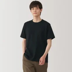 Muji Camiseta de jersey grueso para hombre