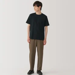 Muji Camiseta de jersey grueso para hombre