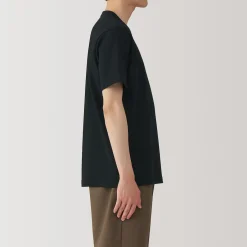Muji Camiseta de jersey grueso para hombre