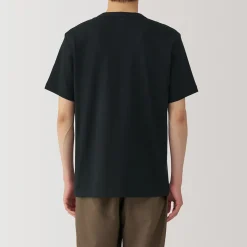 Muji Camiseta de jersey grueso para hombre