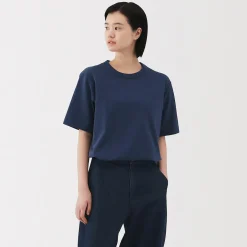 Muji Camiseta de jersey grueso para hombre