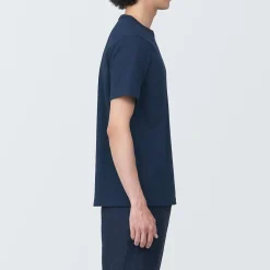 Muji Camiseta de jersey grueso para hombre