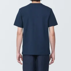 Muji Camiseta de jersey grueso para hombre