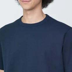Muji Camiseta de jersey grueso para hombre