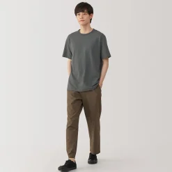 Muji Camiseta de jersey grueso para hombre