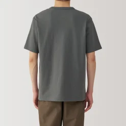 Muji Camiseta de jersey grueso para hombre