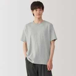 Muji Camiseta de jersey grueso para hombre