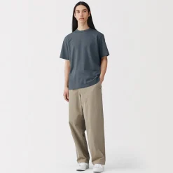 Muji Camiseta de jersey grueso para hombre