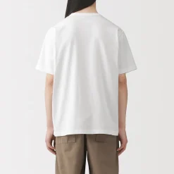 Muji Camiseta de jersey grueso para hombre