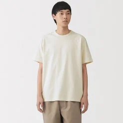 Muji Camiseta de jersey grueso para hombre