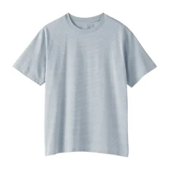 Muji Camiseta de jersey para hombre ‐ Rayas