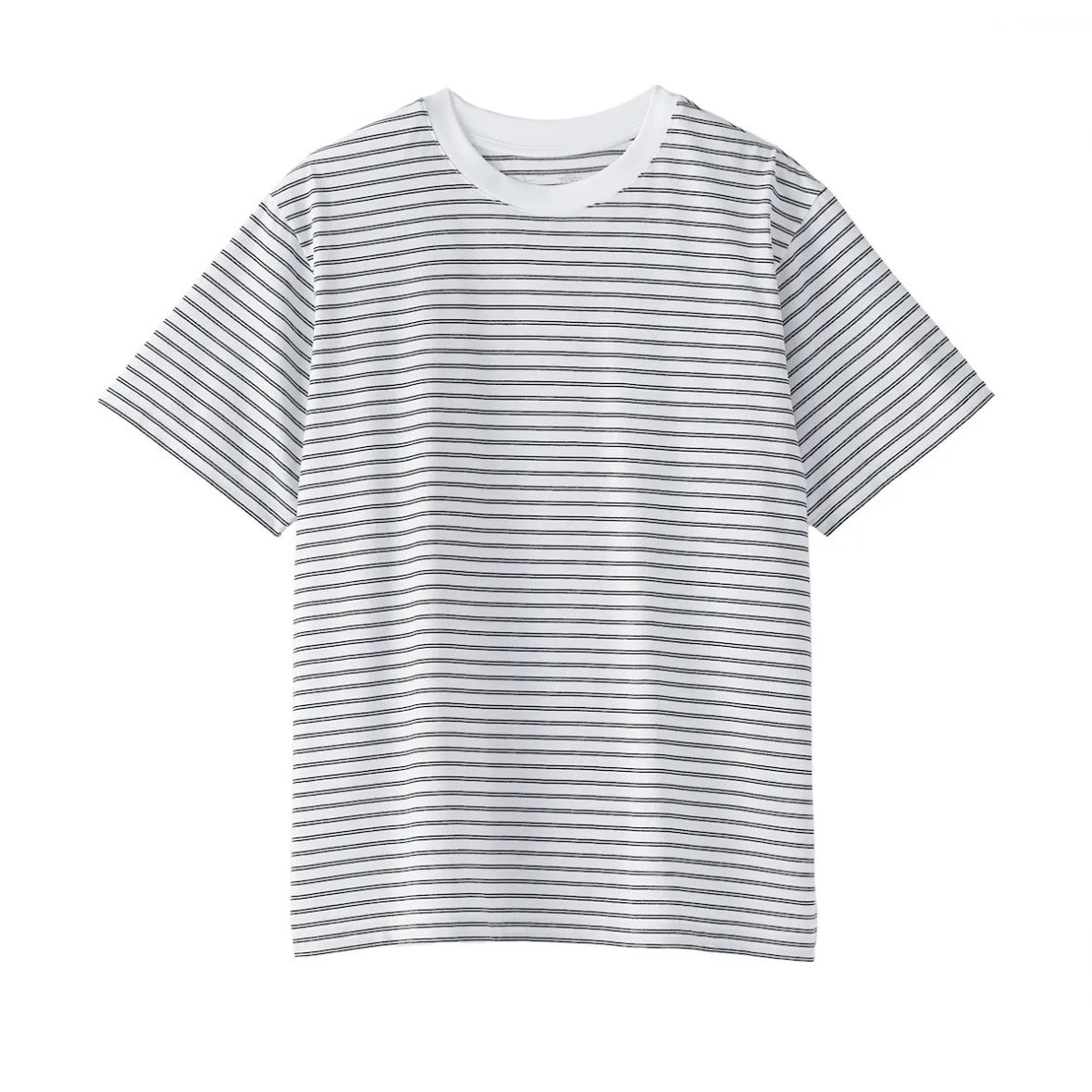 Muji Camiseta de jersey para hombre ‐ Rayas