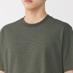 Best Muji Camiseta de jersey para hombre ‐ Rayas