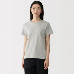 Discount Muji Camiseta de jersey para mujer