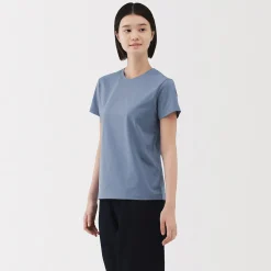 Discount Muji Camiseta de jersey para mujer