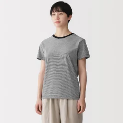 Discount Muji Camiseta de jersey para mujer