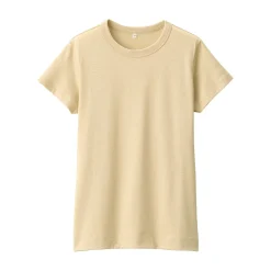 Muji Camiseta de lino y algodón para mujer
