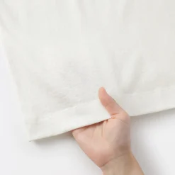 Muji Camiseta de lino y algodón para mujer