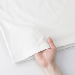 Muji Camiseta de manga 3/4 de mezcla de algodón para mujer