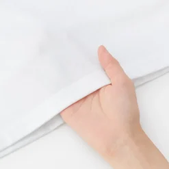 Muji Camiseta de manga 3/4 de mezcla de algodón para mujer