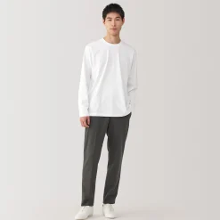 Sale Muji Camiseta de manga larga de jersey para hombre