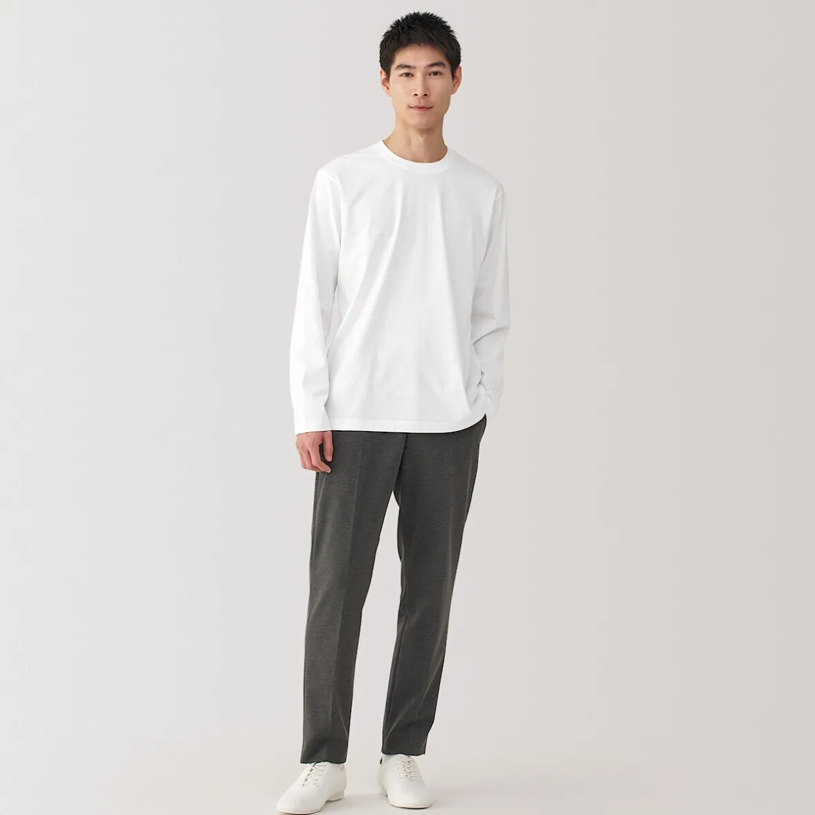Sale Muji Camiseta de manga larga de jersey para hombre