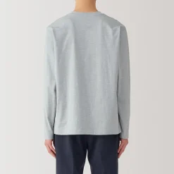 Sale Muji Camiseta de manga larga de jersey para hombre