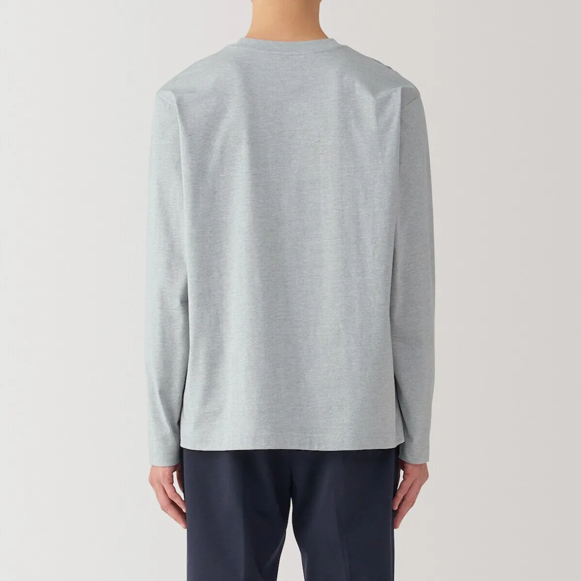 Sale Muji Camiseta de manga larga de jersey para hombre