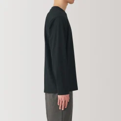 Sale Muji Camiseta de manga larga de jersey para hombre
