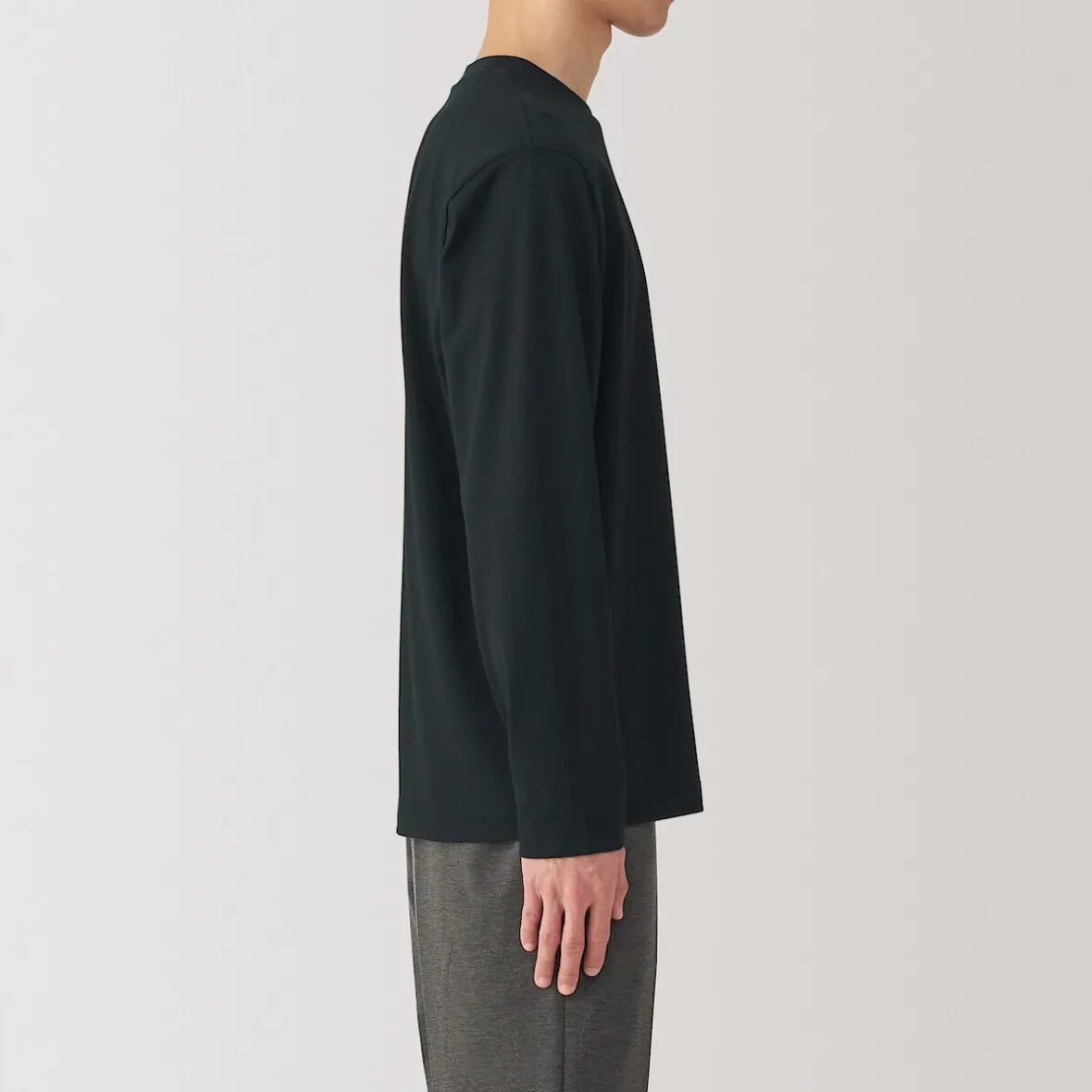 Sale Muji Camiseta de manga larga de jersey para hombre