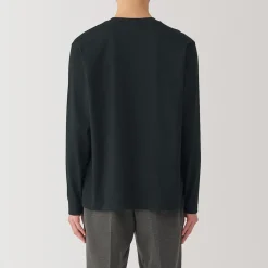 Sale Muji Camiseta de manga larga de jersey para hombre