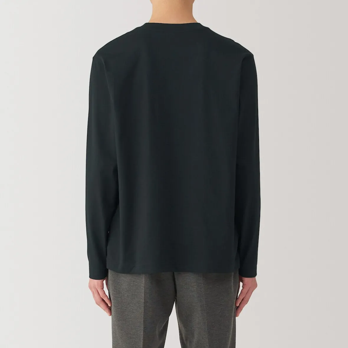 Sale Muji Camiseta de manga larga de jersey para hombre