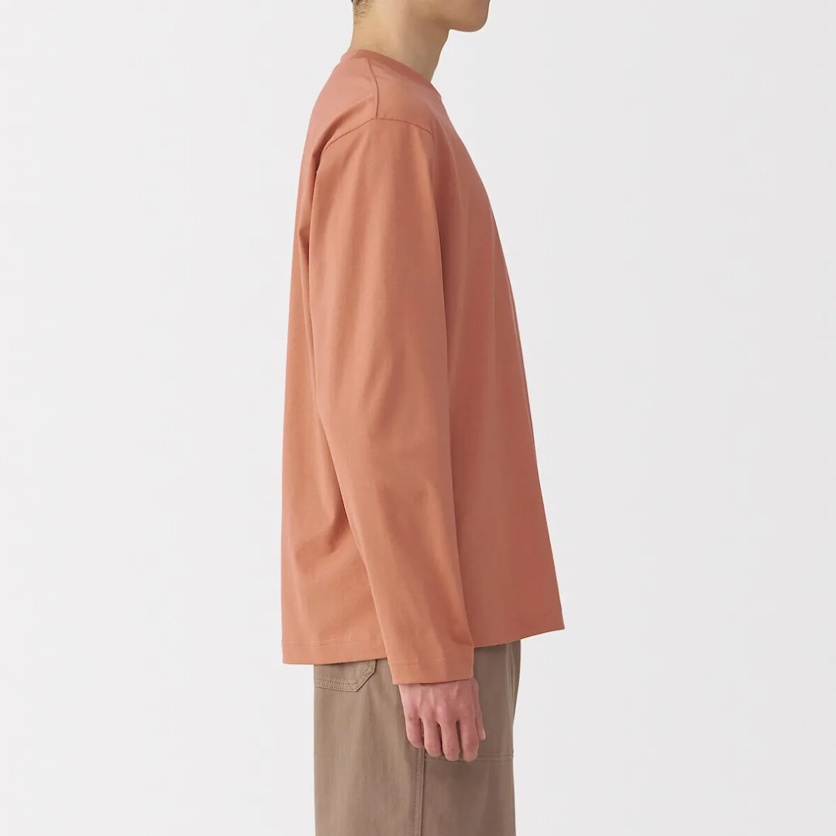 Sale Muji Camiseta de manga larga de jersey para hombre