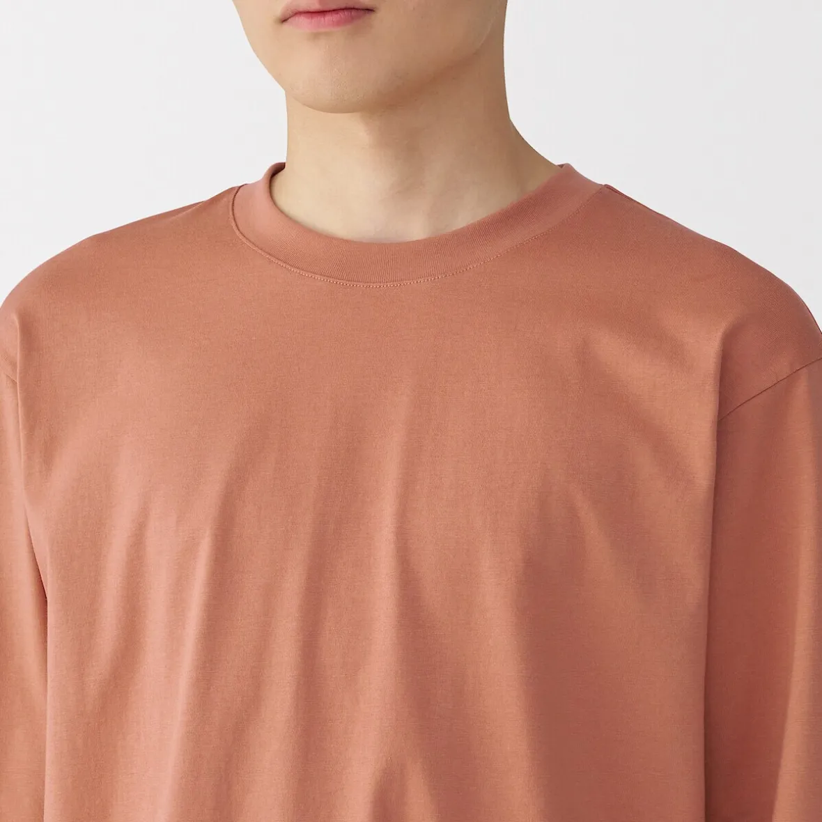 Sale Muji Camiseta de manga larga de jersey para hombre