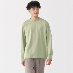 Sale Muji Camiseta de manga larga de jersey para hombre