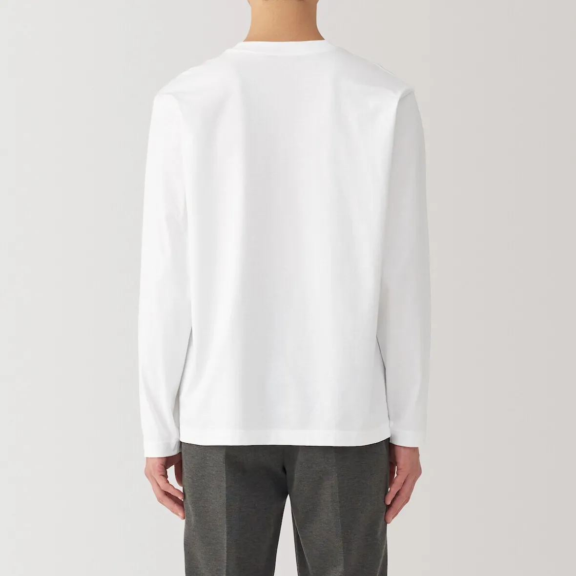 Sale Muji Camiseta de manga larga de jersey para hombre