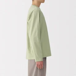 Sale Muji Camiseta de manga larga de jersey para hombre