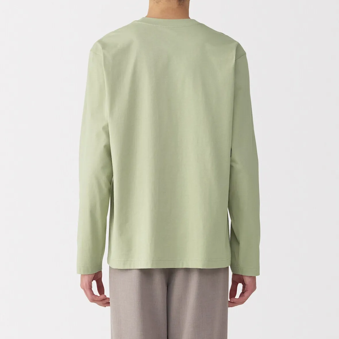 Sale Muji Camiseta de manga larga de jersey para hombre