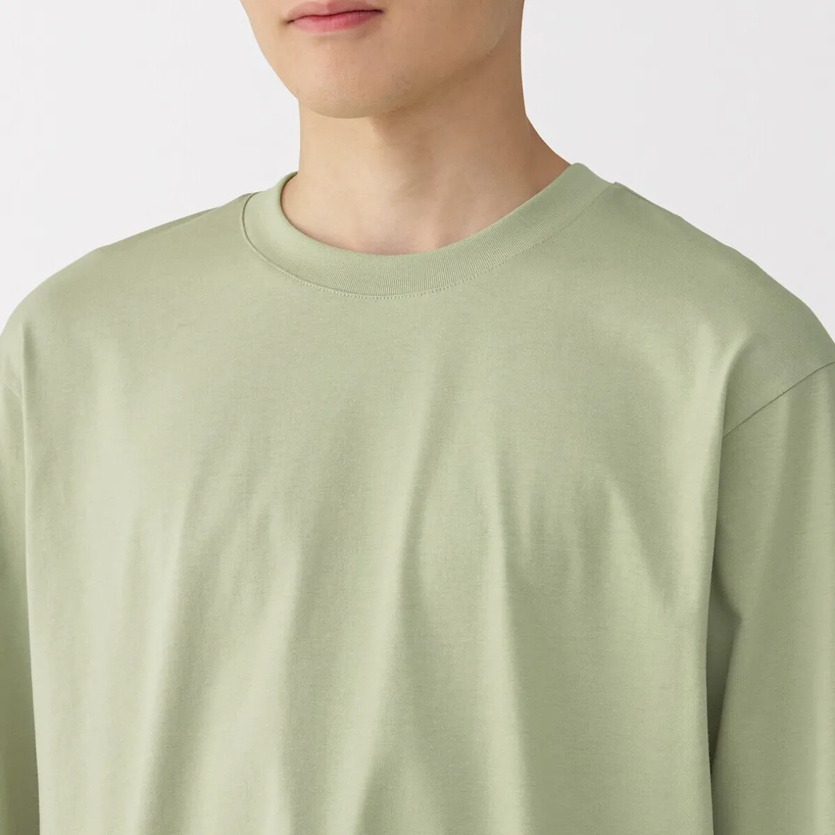 Sale Muji Camiseta de manga larga de jersey para hombre
