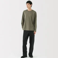 Sale Muji Camiseta de manga larga de jersey para hombre