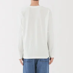Sale Muji Camiseta de manga larga de jersey para hombre