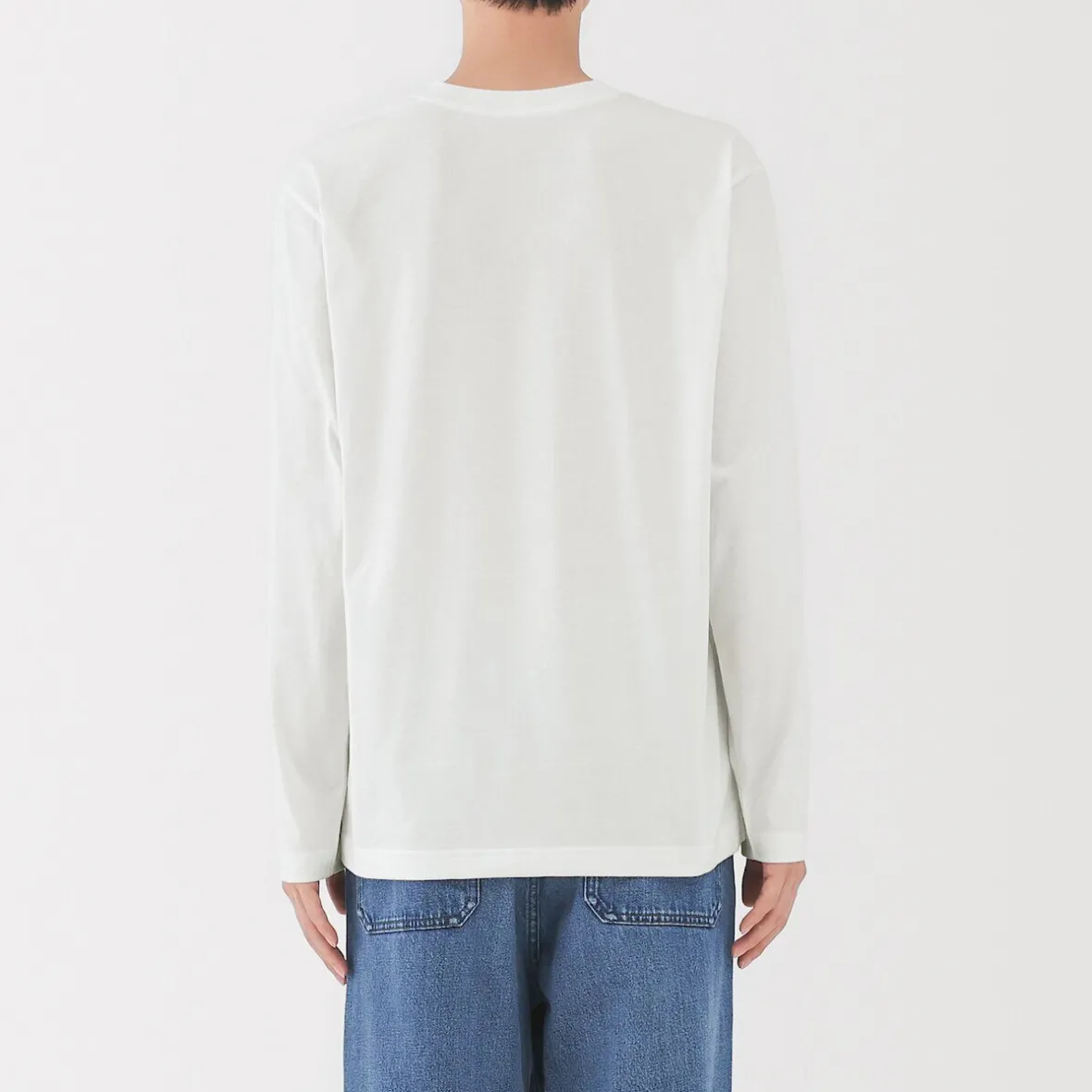 Sale Muji Camiseta de manga larga de jersey para hombre