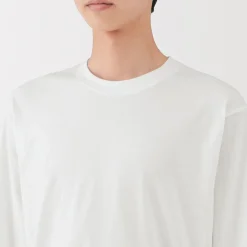 Sale Muji Camiseta de manga larga de jersey para hombre