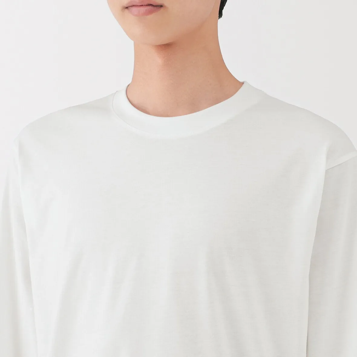 Sale Muji Camiseta de manga larga de jersey para hombre
