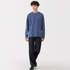 Sale Muji Camiseta de manga larga de jersey para hombre
