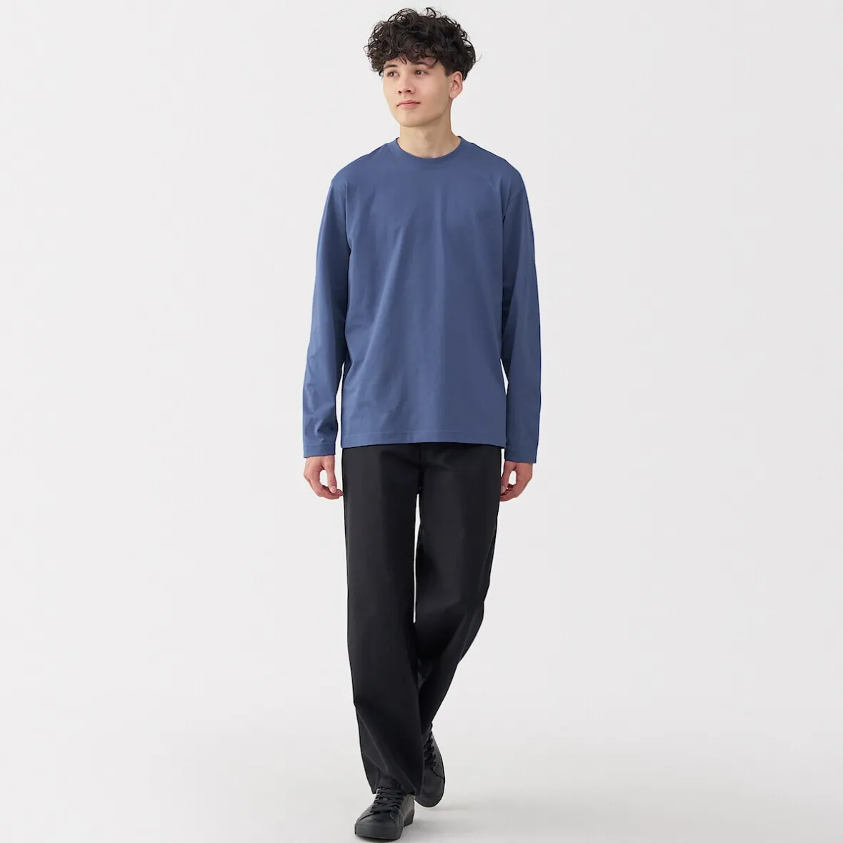 Sale Muji Camiseta de manga larga de jersey para hombre